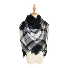 Herbst Winter Dicker Tartan Schal Übergroße Decke Weicher Warmer Schal Klassisches Plaid Für Frauen